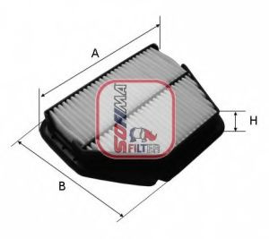 Filtru aer CHEVROLET CAPTIVA (C100, C140) (2006 - 2016) SOFIMA S 3552 A piesa NOUA