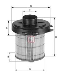 Filtru aer CITROEN SAXO (S0, S1) (1996 - 2004) SOFIMA S 4580 A piesa NOUA