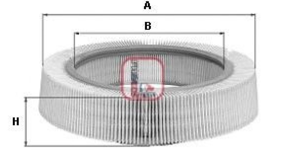 Filtru aer DACIA LOGAN (LS) (2004 - 2016) SOFIMA S 2060 A piesa NOUA