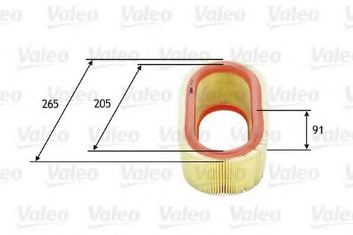 Filtru aer DACIA LOGAN (LS) (2004 - 2016) VALEO 585647 piesa NOUA