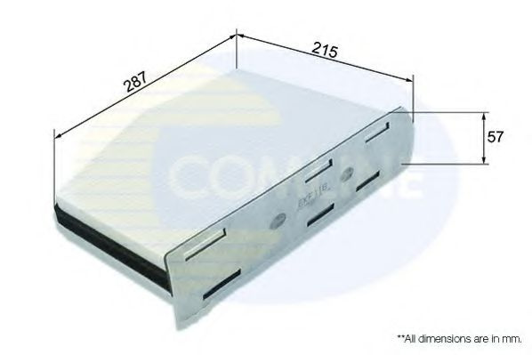 Filtru, aer habitaclu AUDI A3 Sportback (8PA) (2004 - 2013) COMLINE EKF118 piesa NOUA