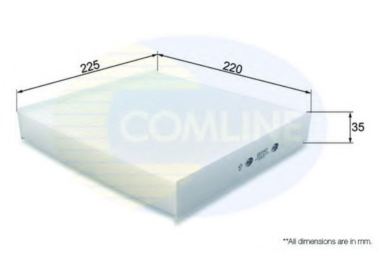 Filtru, aer habitaclu CITROEN BERLINGO (MF) (1996 - 2016) COMLINE EKF193 piesa NOUA