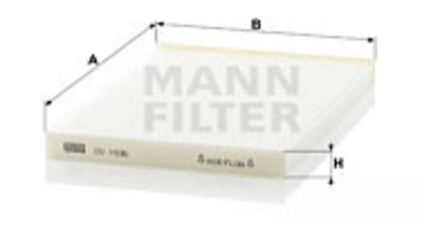 Filtru, aer habitaclu (CU1936 MANN-FILTER) NISSAN,NISSAN (DFAC)