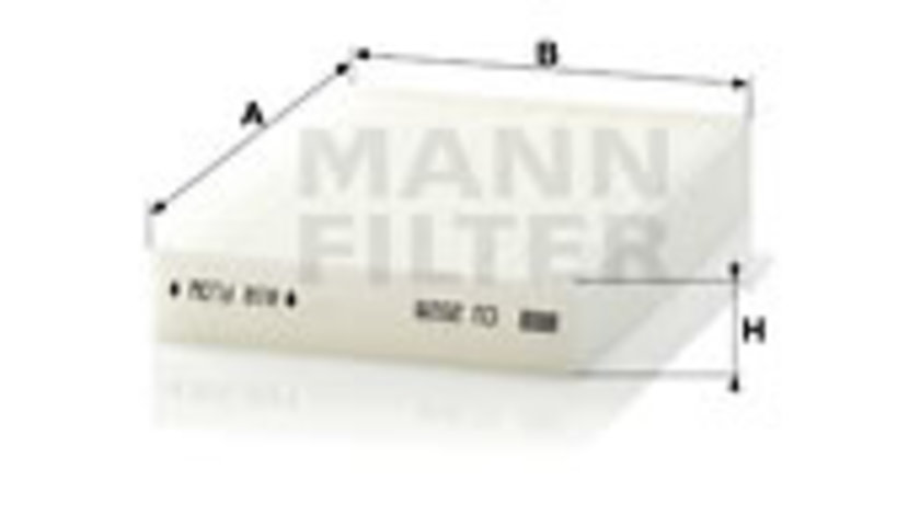 Filtru, aer habitaclu (CU2028 MANN-FILTER) OPEL,SUZUKI,VAUXHALL