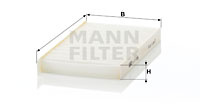 Filtru, aer habitaclu (CU210052 MANN-FILTER) HYUNDAI