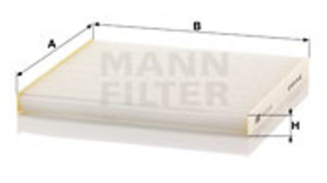 Filtru, aer habitaclu (CU23011 MANN-FILTER) NISSAN