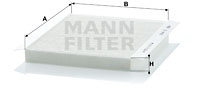 Filtru, aer habitaclu (CU2422 MANN-FILTER) CHRYSLER,FIAT,LANCIA