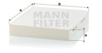 Filtru, aer habitaclu (CU2442 MANN-FILTER) BUICK,CADILLAC,CHEVROLET,HOLDEN,OPEL,SAAB,VAUXHALL