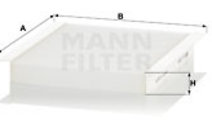 Filtru, aer habitaclu (CU2454 MANN-FILTER) HONDA