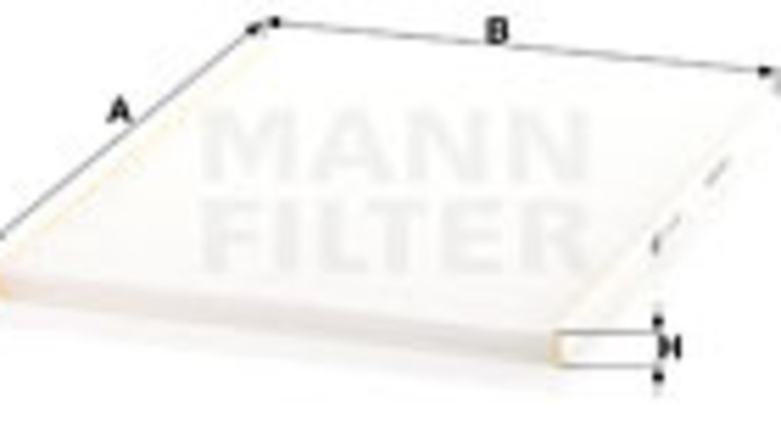 Filtru, aer habitaclu (CU28004 MANN-FILTER) TOYOTA