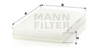 Filtru, aer habitaclu (CU3192 MANN-FILTER) AUDI