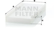 Filtru, aer habitaclu (CU3240 MANN-FILTER) Citroen...