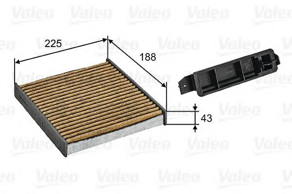 Filtru, aer habitaclu DACIA SANDERO (2008 - 2016) VALEO 701030 piesa NOUA