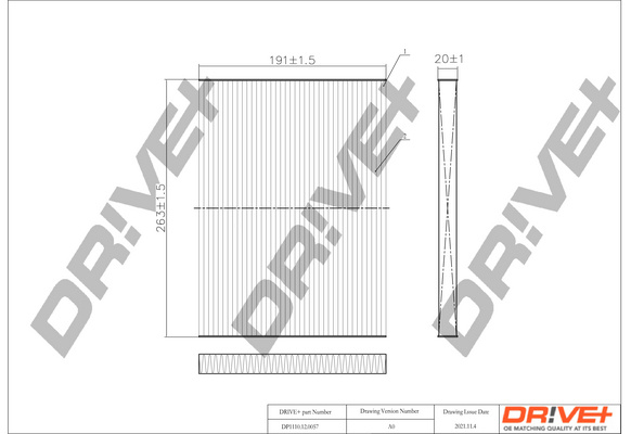 Filtru, aer habitaclu (DP1110120057 DRIVE) NISSAN