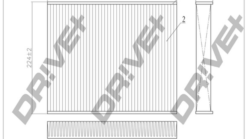 Filtru, aer habitaclu (DP1110120074 DRIVE) AUDI,MERCEDES-BENZ,SEAT,SKODA,VW