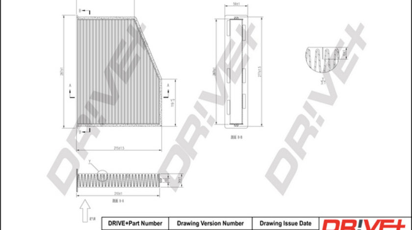 Filtru, aer habitaclu (DP1110120216 DRIVE) AUDI,SEAT,SKODA,VW