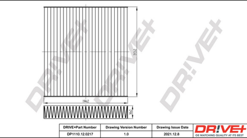 Filtru, aer habitaclu (DP1110120217 DRIVE) DAIHATSU,JAGUAR,LAND ROVER,LEXUS,SUBARU,TOYOTA