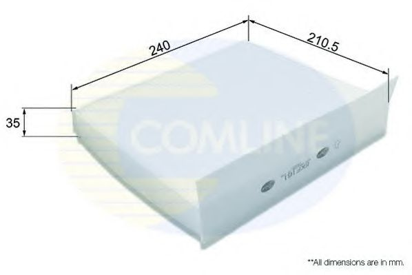 Filtru, aer habitaclu FORD S-MAX (WA6) (2006 - 2016) COMLINE EKF161 piesa NOUA