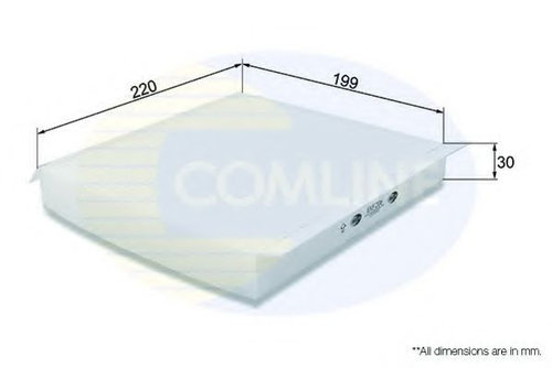 Filtru, aer habitaclu LEXUS GS (GRL1, GWL1) (2011 - 2016) COMLINE EKF206 piesa NOUA