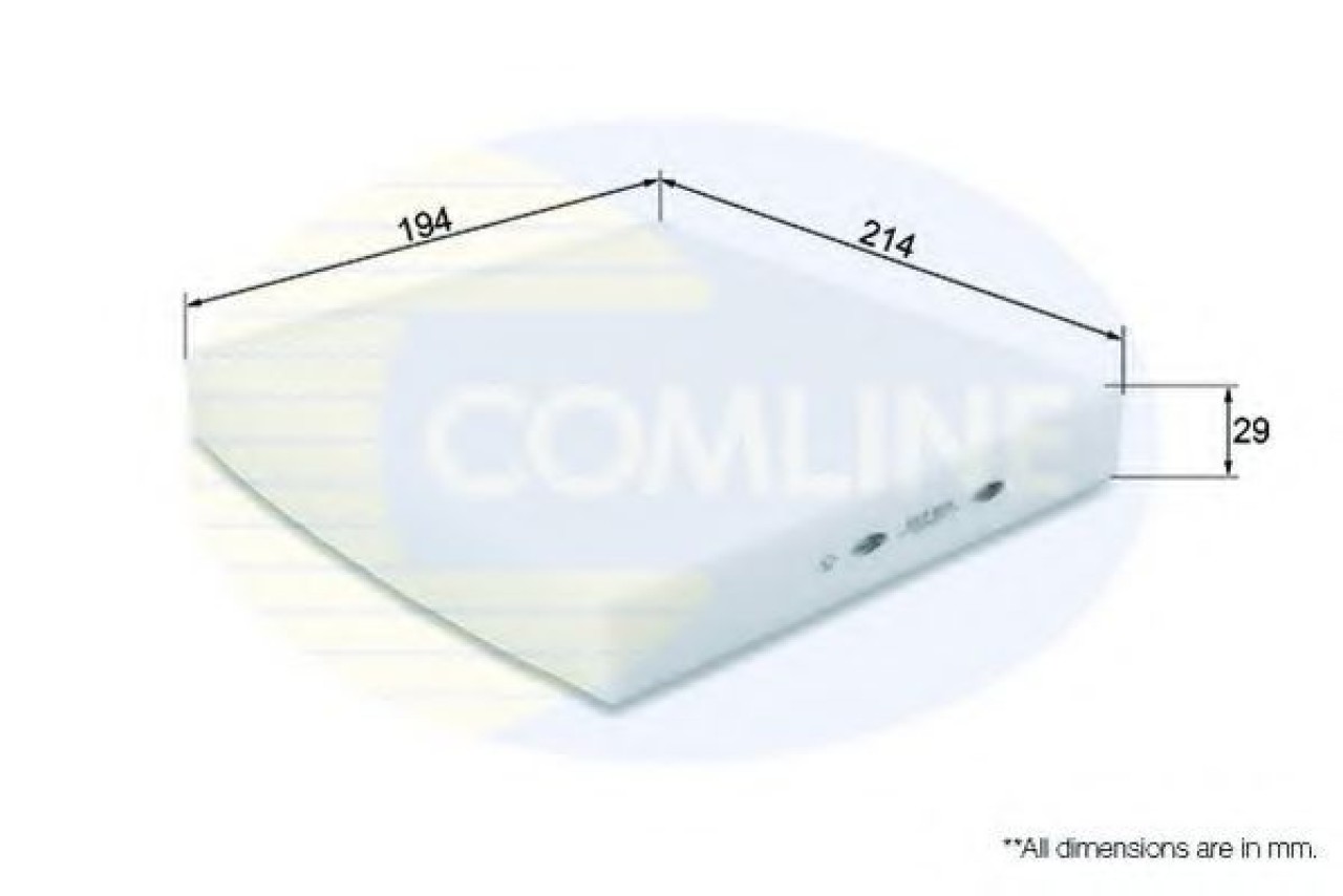 Filtru, aer habitaclu LEXUS GS (GRS19, UZS19, URS19, GWS19) (2005 - 2011) COMLINE EKF185 piesa NOUA