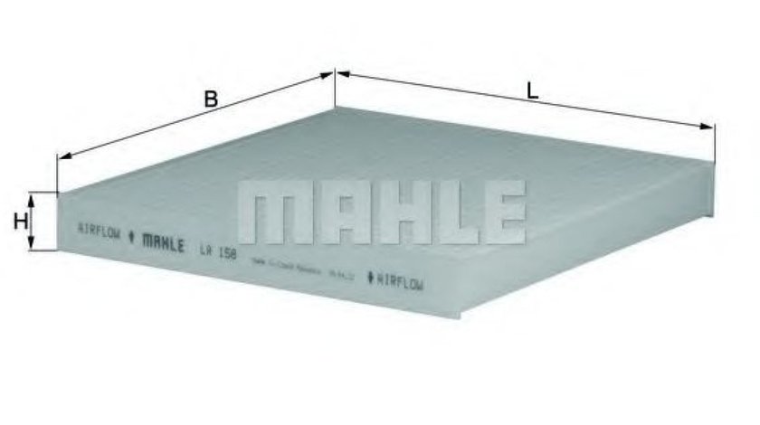 Filtru, aer habitaclu MAZDA 6 (GG) (2002 - 2008) MAHLE ORIGINAL LA 158 piesa NOUA