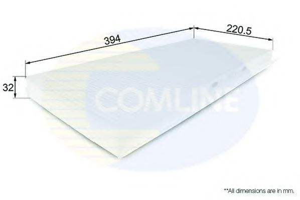 Filtru, aer habitaclu MERCEDES B-CLASS (W245) (2005 - 2011) COMLINE EKF250 piesa NOUA