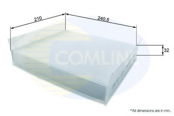 Filtru, aer habitaclu OPEL MERIVA (2003 - 2010) COMLINE EKF104 piesa NOUA