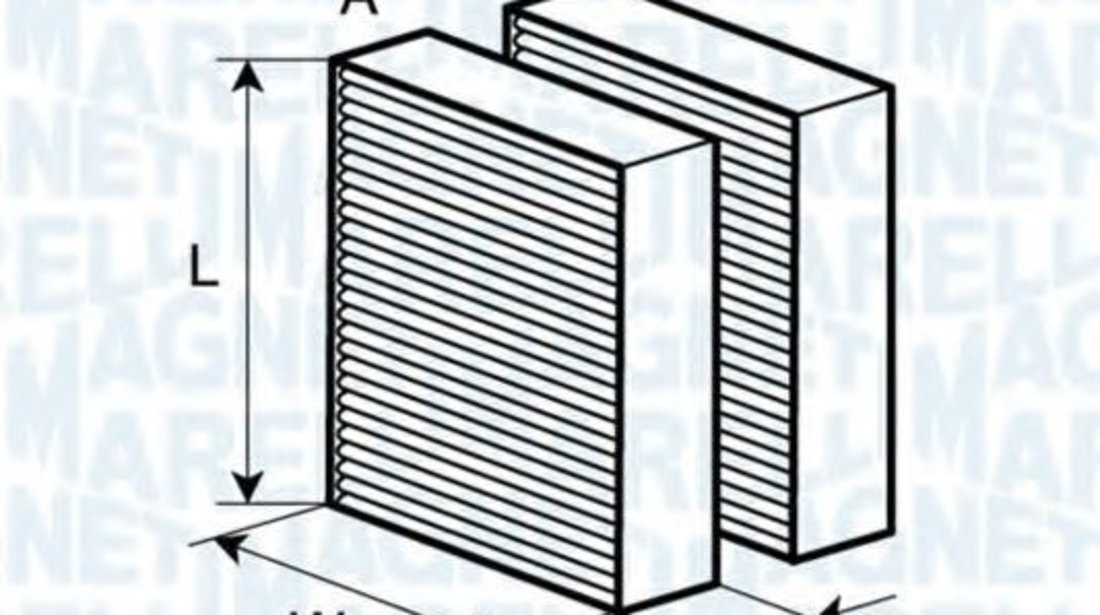Filtru, aer habitaclu PEUGEOT 207 (WA, WC) (2006 - 2016) MAGNETI MARELLI 350203062640 piesa NOUA