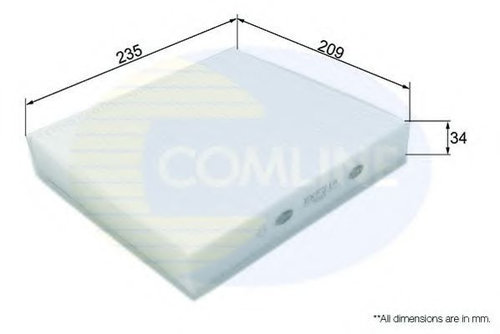 Filtru, aer habitaclu VOLVO C30 (2006 - 2012) COMLINE EKF214 piesa NOUA