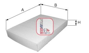 Filtru, aer habitaclu VOLVO S40 I (VS) (1995 - 2004) SOFIMA S 3230 C piesa NOUA