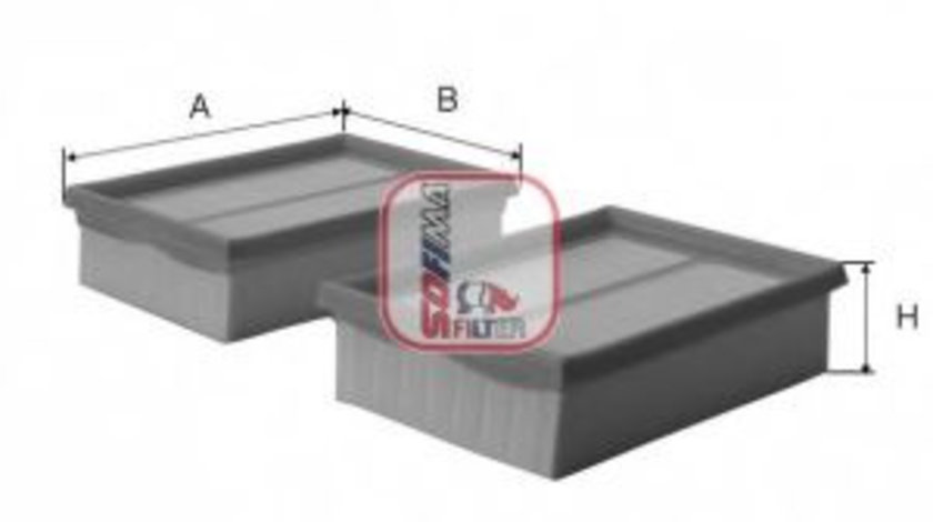Filtru aer MERCEDES E-CLASS Cupe (C207) (2009 - 2016) SOFIMA S 3531 A piesa NOUA