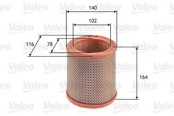 Filtru aer PEUGEOT 106 II (1) (1996 - 2016) VALEO 585602 piesa NOUA