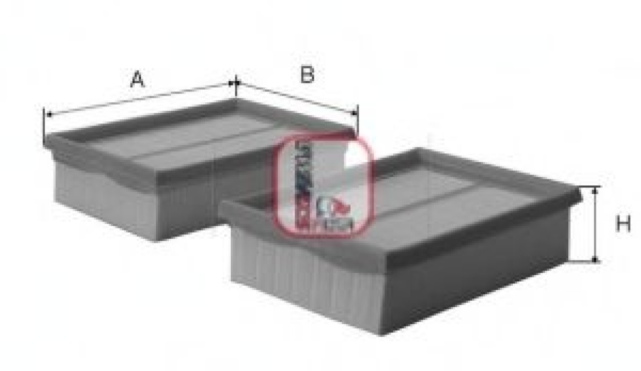 Filtru aer SEAT INCA (6K9) (1995 - 2003) SOFIMA S 0302 A piesa NOUA