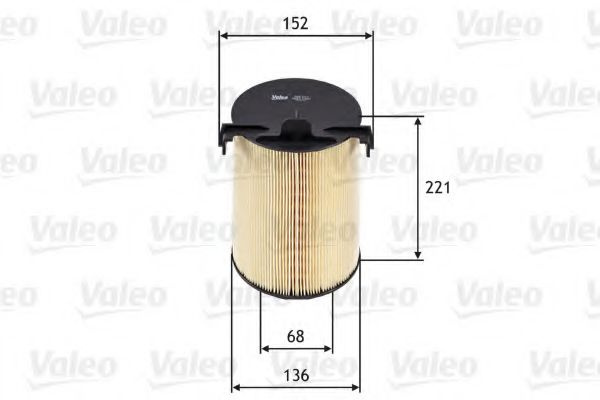 Filtru aer SKODA OCTAVIA II (1Z3) (2004 - 2013) VALEO 585652 piesa NOUA