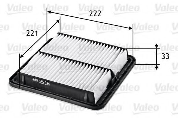 Filtru aer SUBARU LEGACY IV (BL, BP) (2003 - 2016) VALEO 585334 piesa NOUA