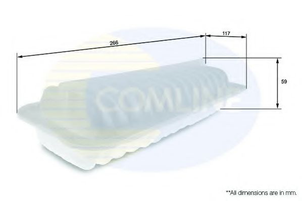 Filtru aer TOYOTA YARIS VERSO (NLP2, NCP2) (1999 - 2005) COMLINE CTY12085 piesa NOUA