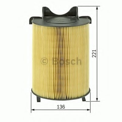 Filtru aer VW CADDY III Caroserie (2KA, 2KH, 2CA, 2CH) (2004 - 2016) BOSCH 1 457 433 576 piesa NOUA