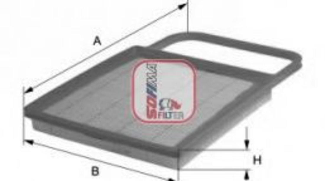 Filtru aer VW POLO (6R, 6C) (2009 - 2016) SOFIMA S 3589 A piesa NOUA