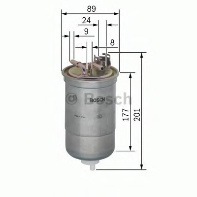 Filtru combustibil AUDI A4 (8D2, B5) (1994 - 2001) BOSCH 0 450 906 374 piesa NOUA