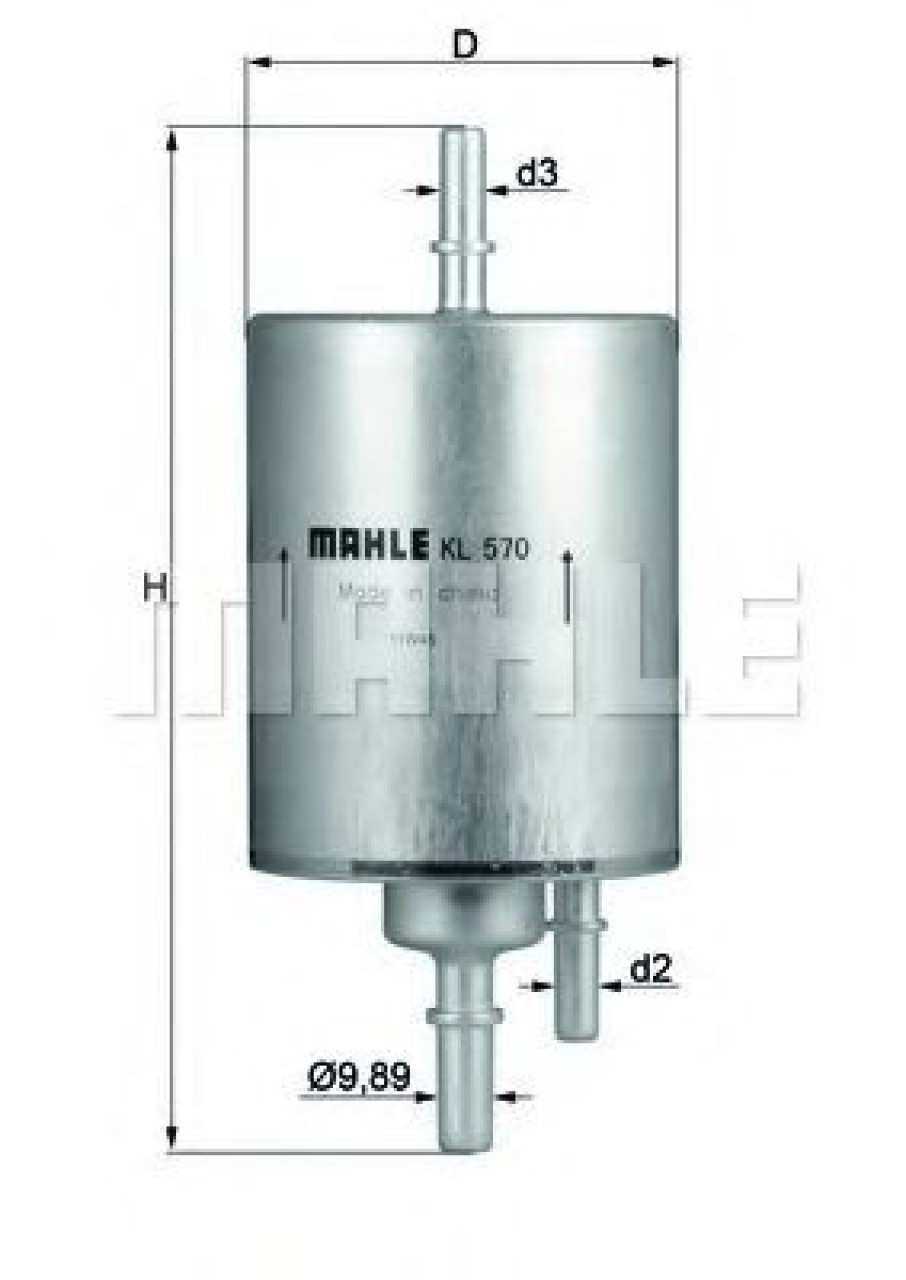 Filtru combustibil AUDI A4 (8E2, B6) (2000 - 2004) KNECHT KL 570 piesa NOUA