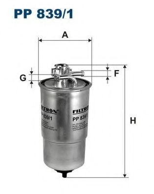 Filtru combustibil AUDI A4 Avant (8D5, B5) (1994 - 2001) FILTRON PP839/1 piesa NOUA