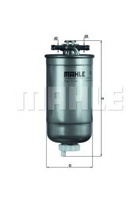 Filtru combustibil AUDI A4 Avant (8E5, B6) (2001 - 2004) MAHLE ORIGINAL KL 147D piesa NOUA