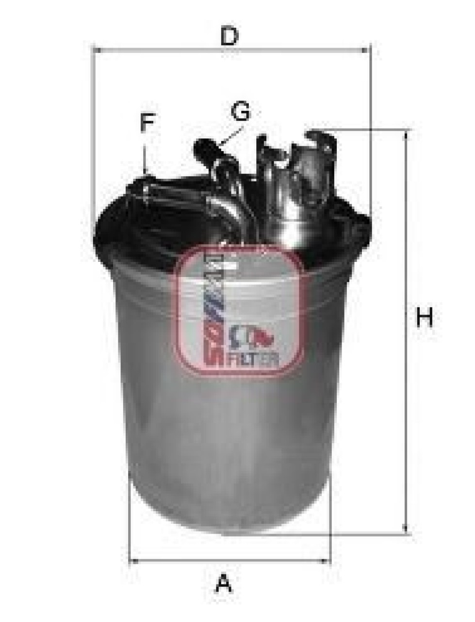 Filtru combustibil AUDI A4 Avant (8ED, B7) (2004 - 2008) SOFIMA S 4451 NR piesa NOUA