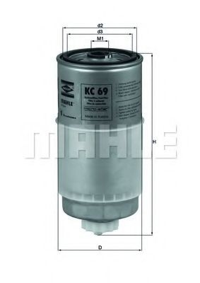 Filtru combustibil AUDI A6 (4B2, C5) (1997 - 2005) KNECHT KC 69 piesa NOUA