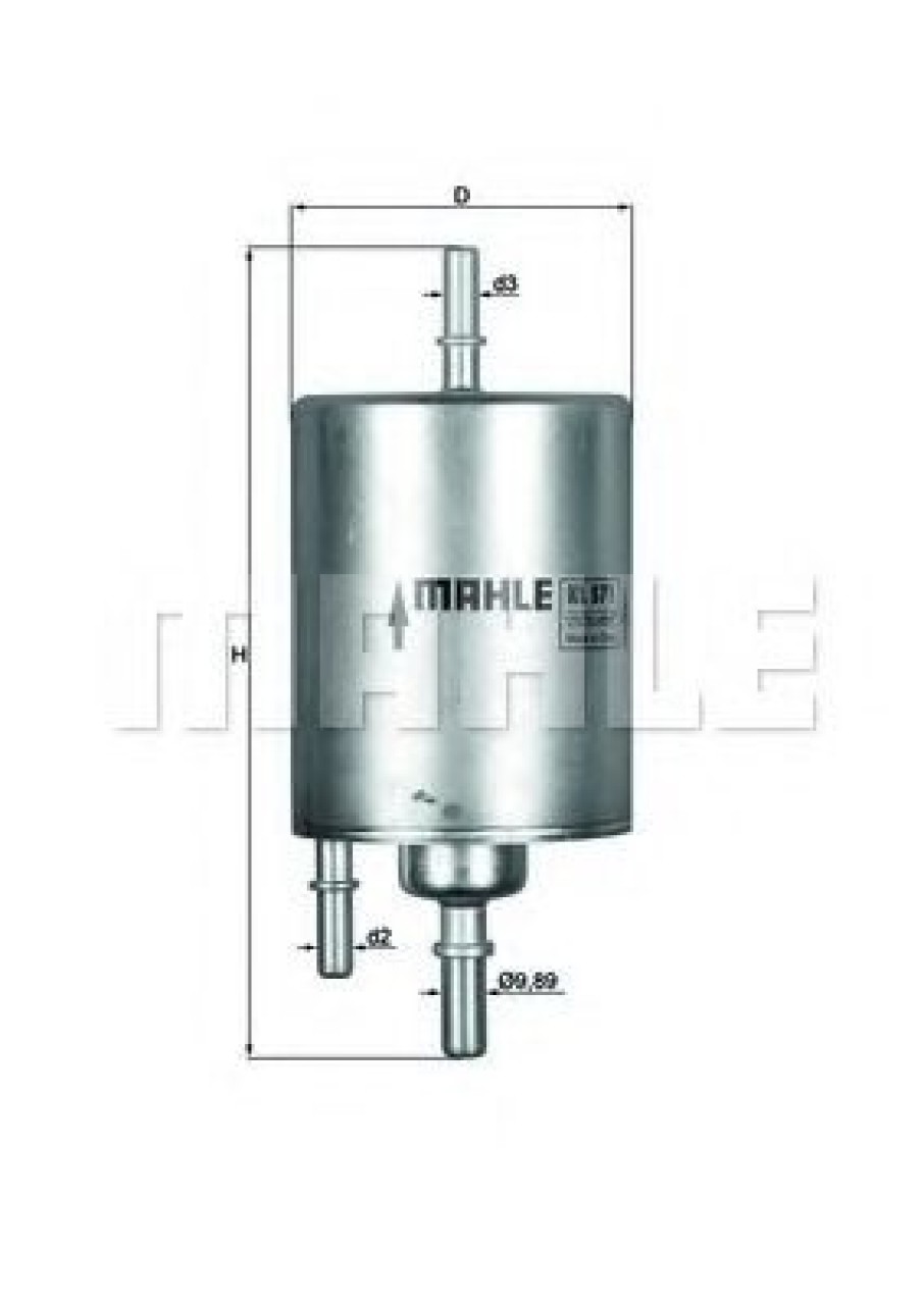 Filtru combustibil AUDI A6 (4F2, C6) (2004 - 2011) MAHLE ORIGINAL KL 571 piesa NOUA