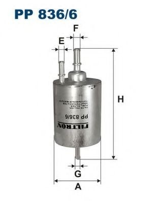 Filtru combustibil AUDI A6 (4F2, C6) (2004 - 2011) FILTRON PP836/6 piesa NOUA