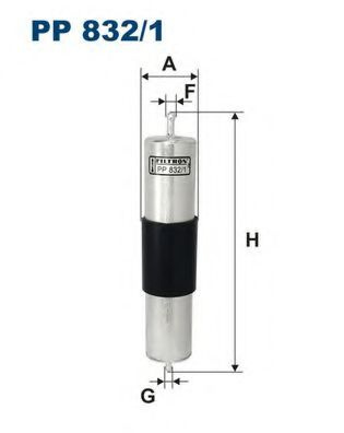 Filtru combustibil BMW Seria 3 Cabriolet (E46) (2000 - 2007) FILTRON PP832/1 piesa NOUA