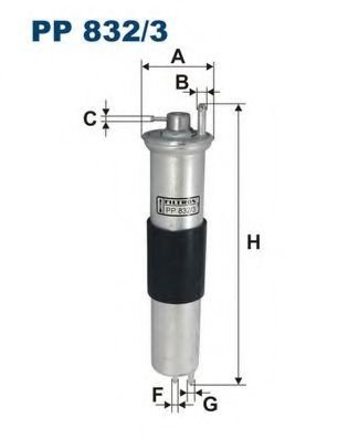 Filtru combustibil BMW Seria 3 Touring (E46) (1999 - 2005) FILTRON PP832/3 piesa NOUA