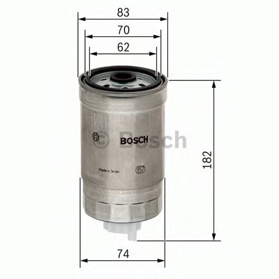 Filtru combustibil BMW Seria 7 (E38) (1994 - 2001) BOSCH 1 457 434 324 piesa NOUA