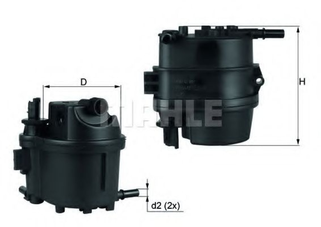 Filtru combustibil CITROEN C2 (JM) (2003 - 2016) KNECHT KL 779 piesa NOUA